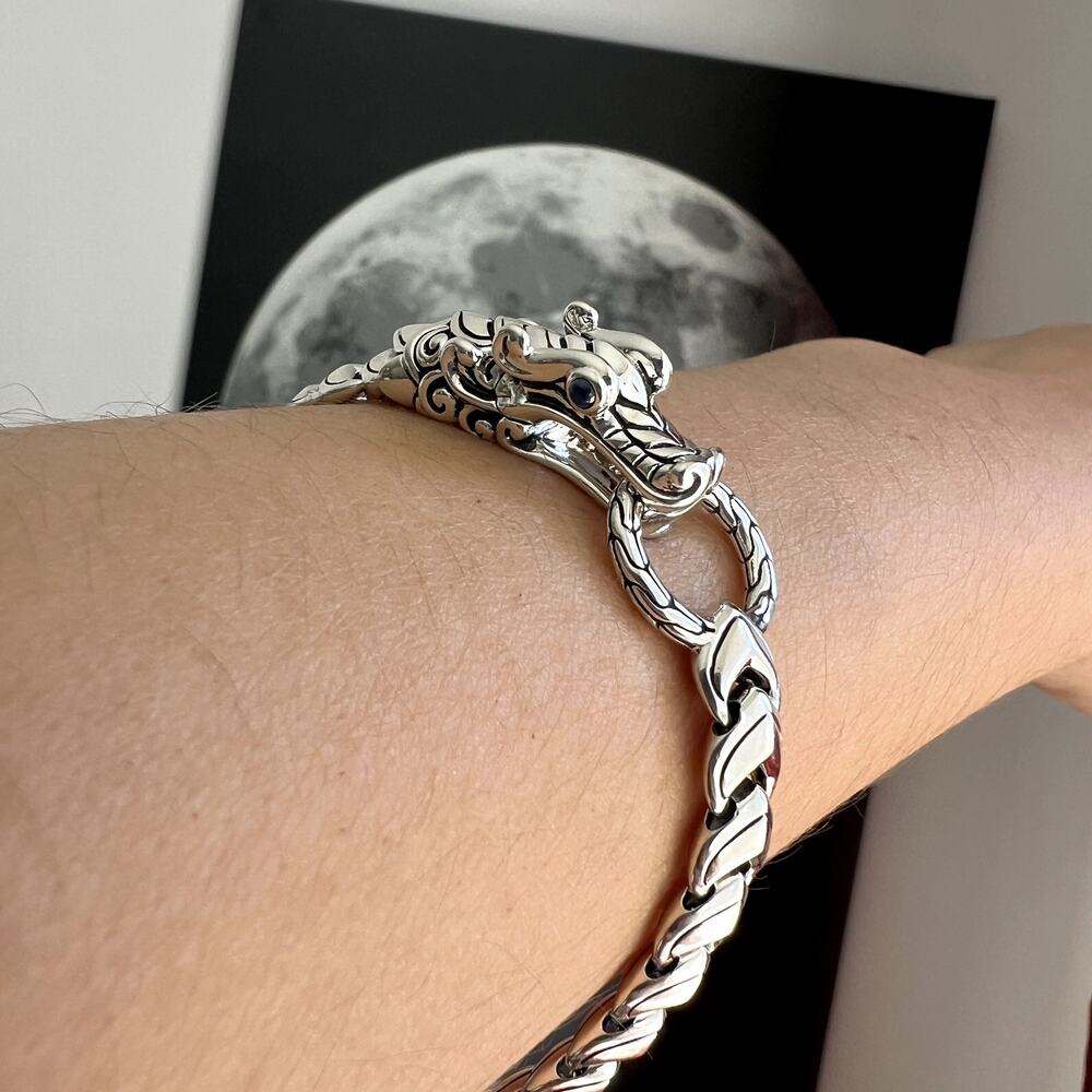 John Hardy Naga DragonBracelet Sterling Silver 7mm unisex NEW - Picture 2 of 8
